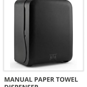 Manual Paper Towel Dispenser Black